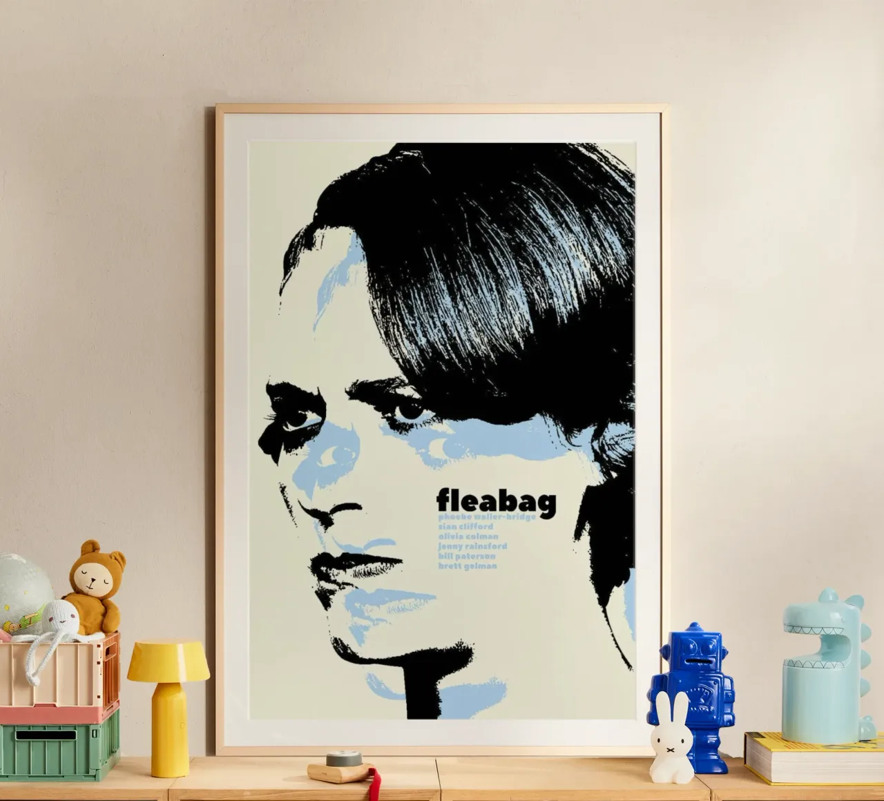 Face Of The Actor poster con telaio in plastica da JAMYETY