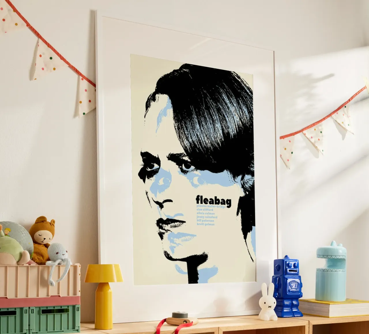 Face Of The Actor poster con telaio in plastica da JAMYETY
