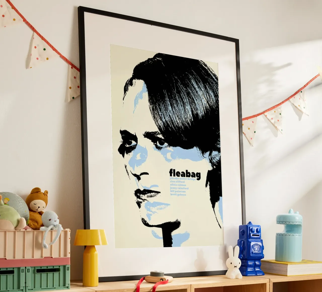Face Of The Actor poster con telaio in plastica da JAMYETY