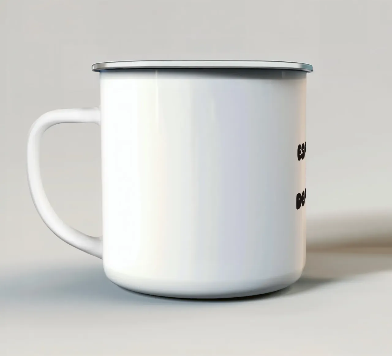 Depresso tazza in smalto da Verplanungsagentur
