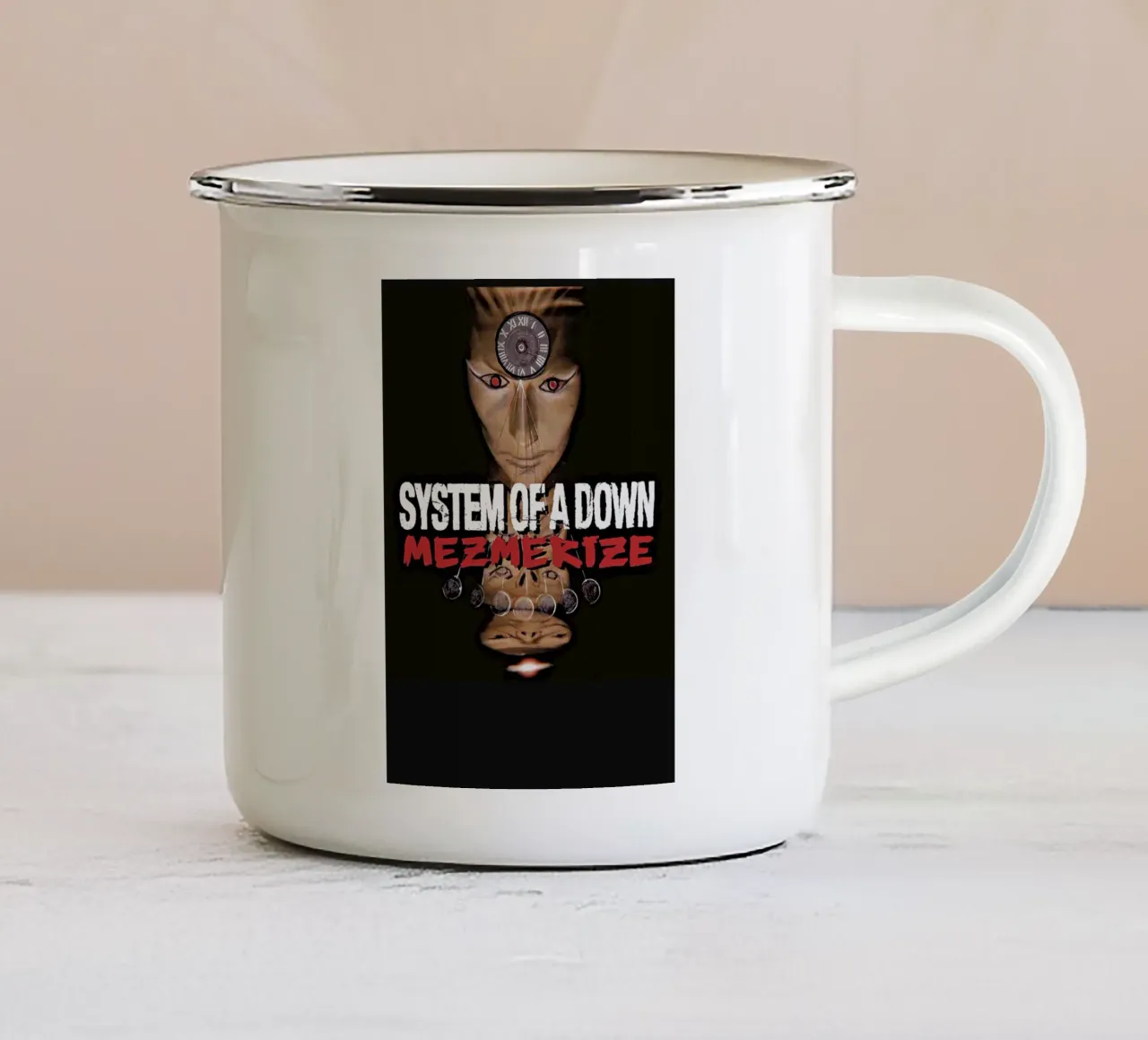 System of a Down tazza in smalto da shiners