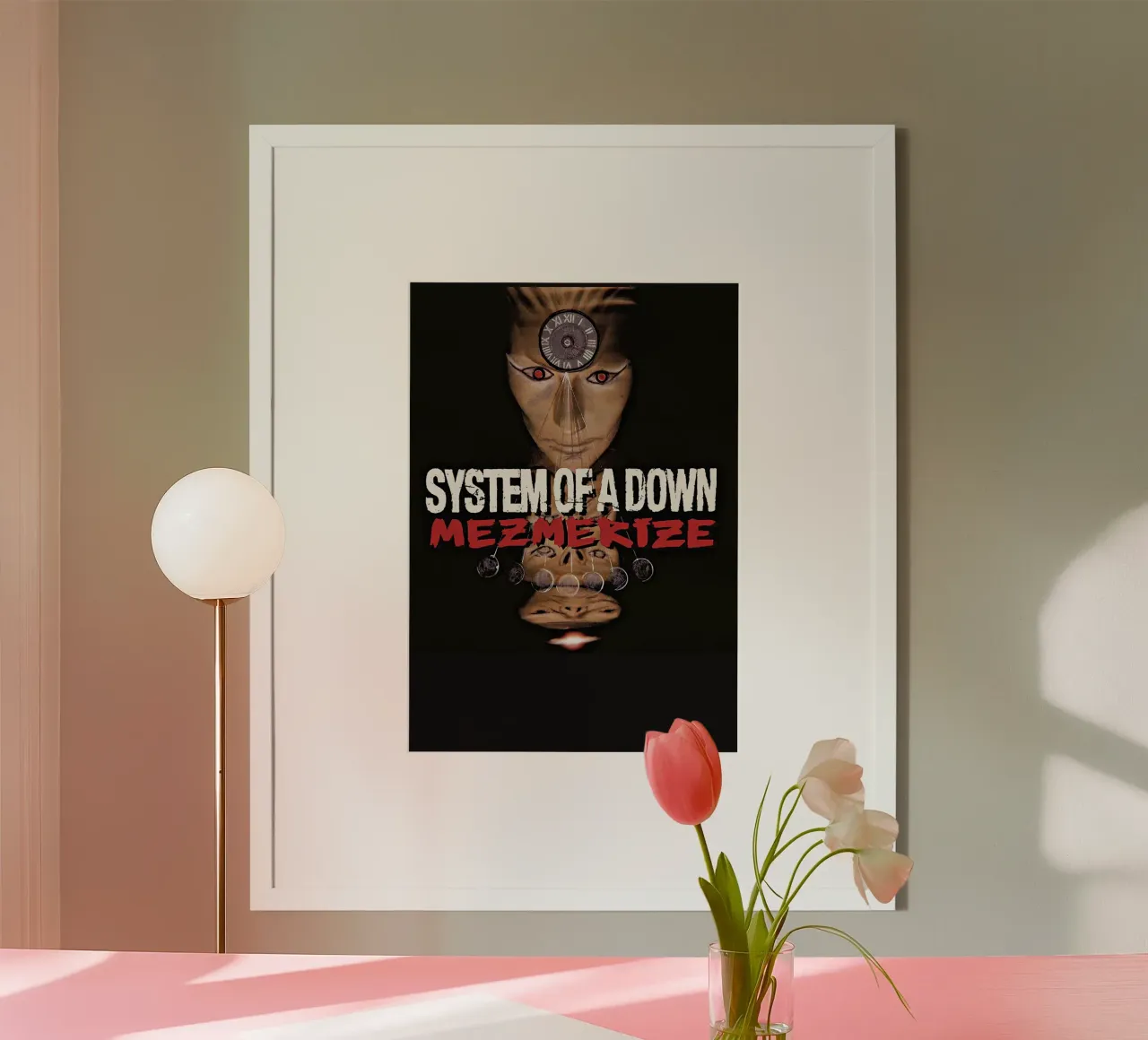System of a Down poster con telaio in alluminio da discraft