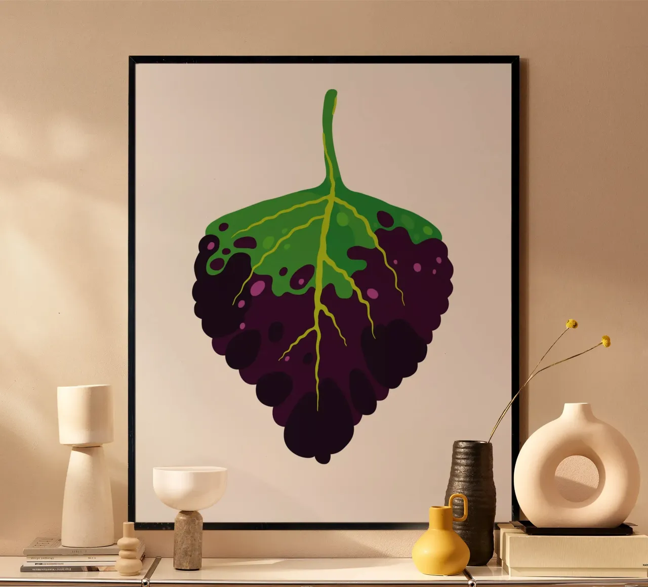 Dipped In Wine Coleus poster da Lidia Blomgren