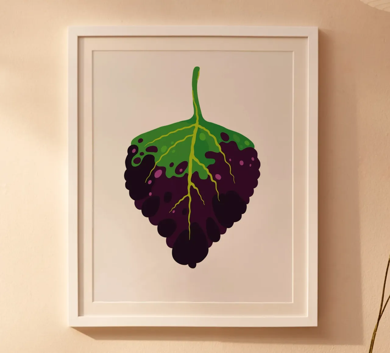 Dipped In Wine Coleus poster da Lidia Blomgren