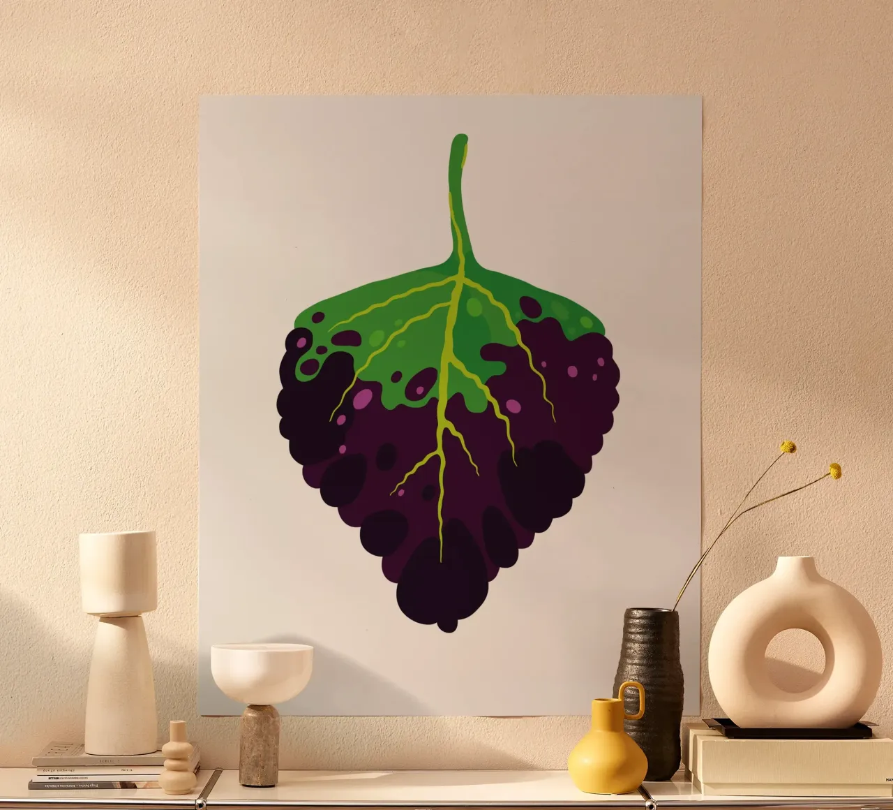Dipped In Wine Coleus poster da Lidia Blomgren