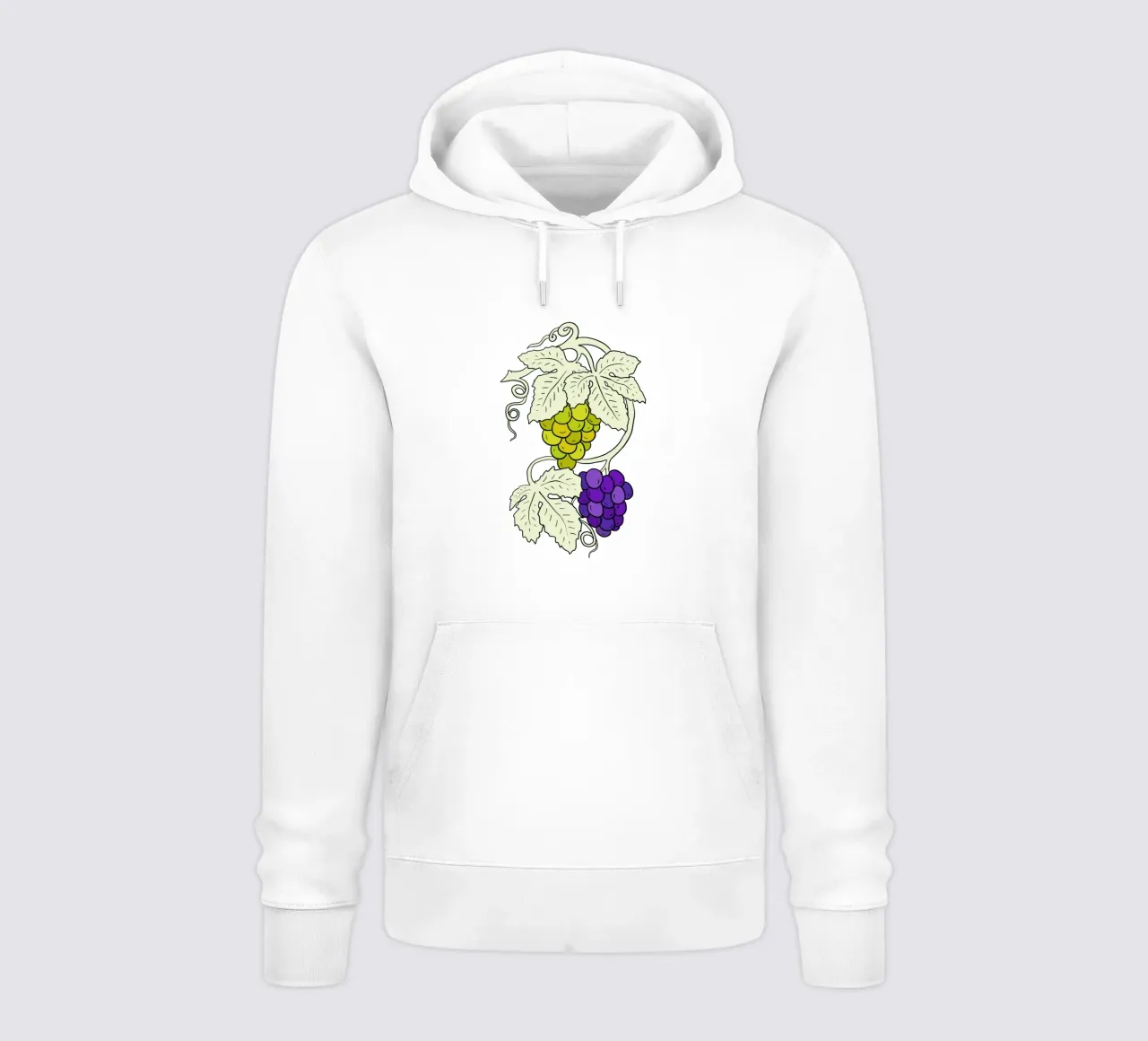 White and black grapes felpa con cappuccio da TijanaArtStudio88