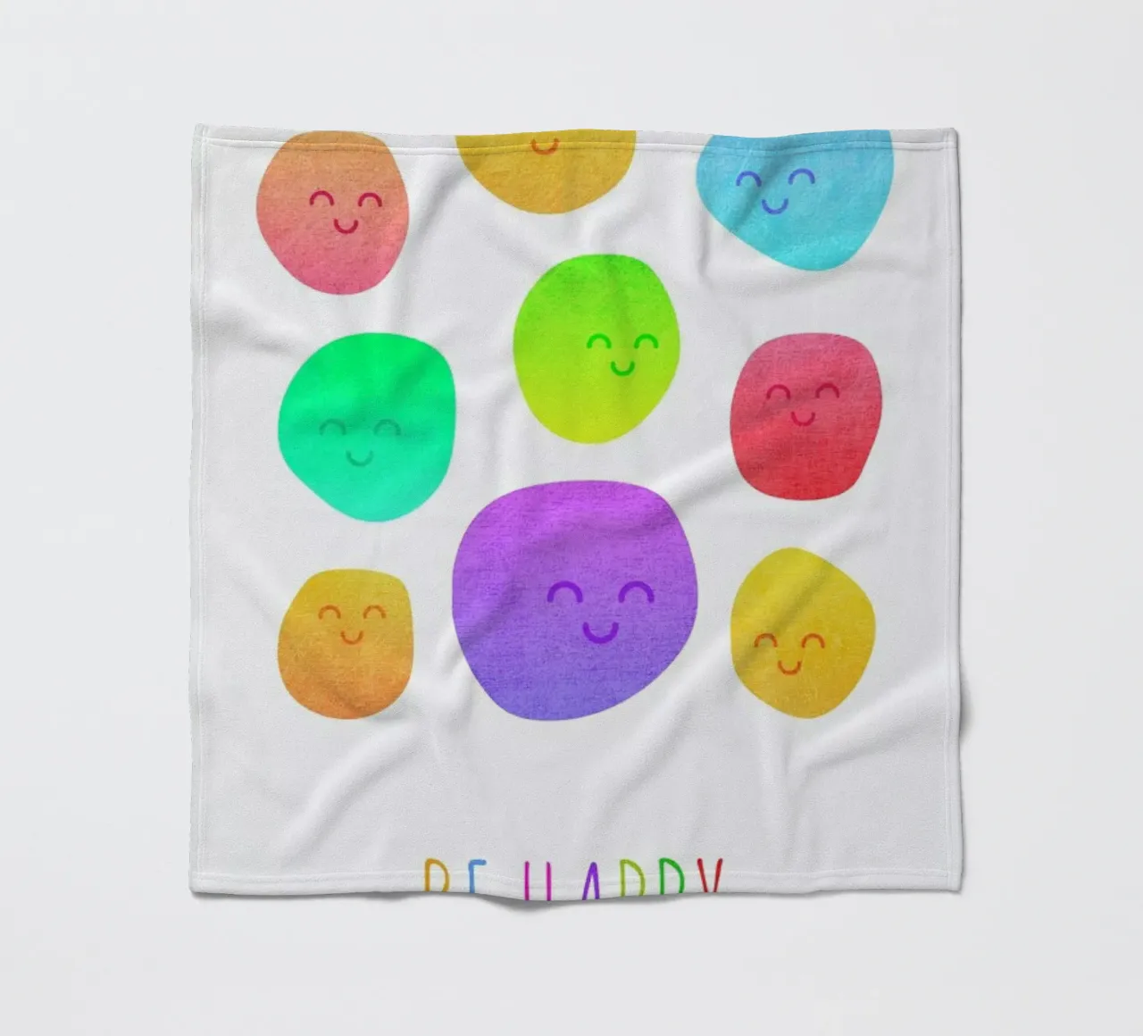 Be Happy coperta in pile da Elisabeth Fredriksson