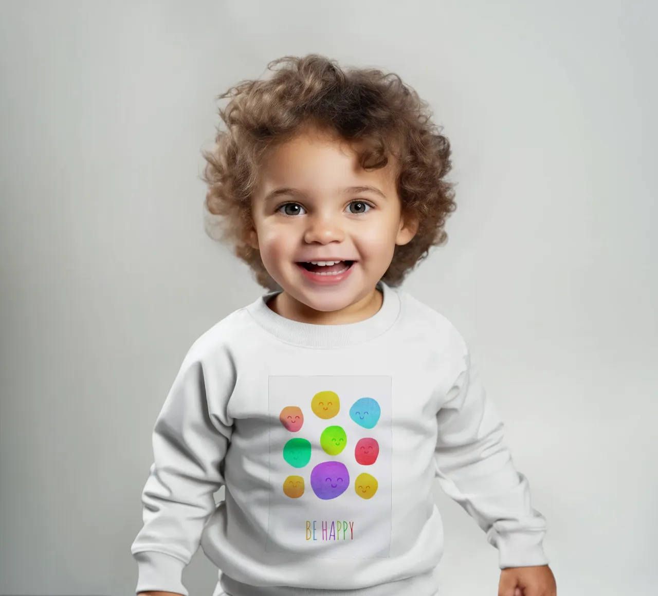 Be Happy felpa neonato da Elisabeth Fredriksson