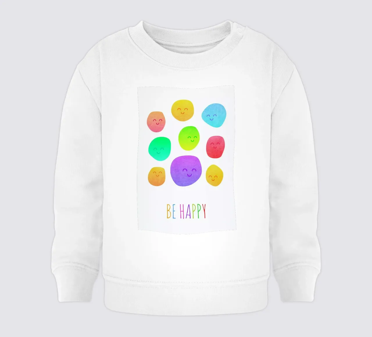 Be Happy felpa neonato da Elisabeth Fredriksson