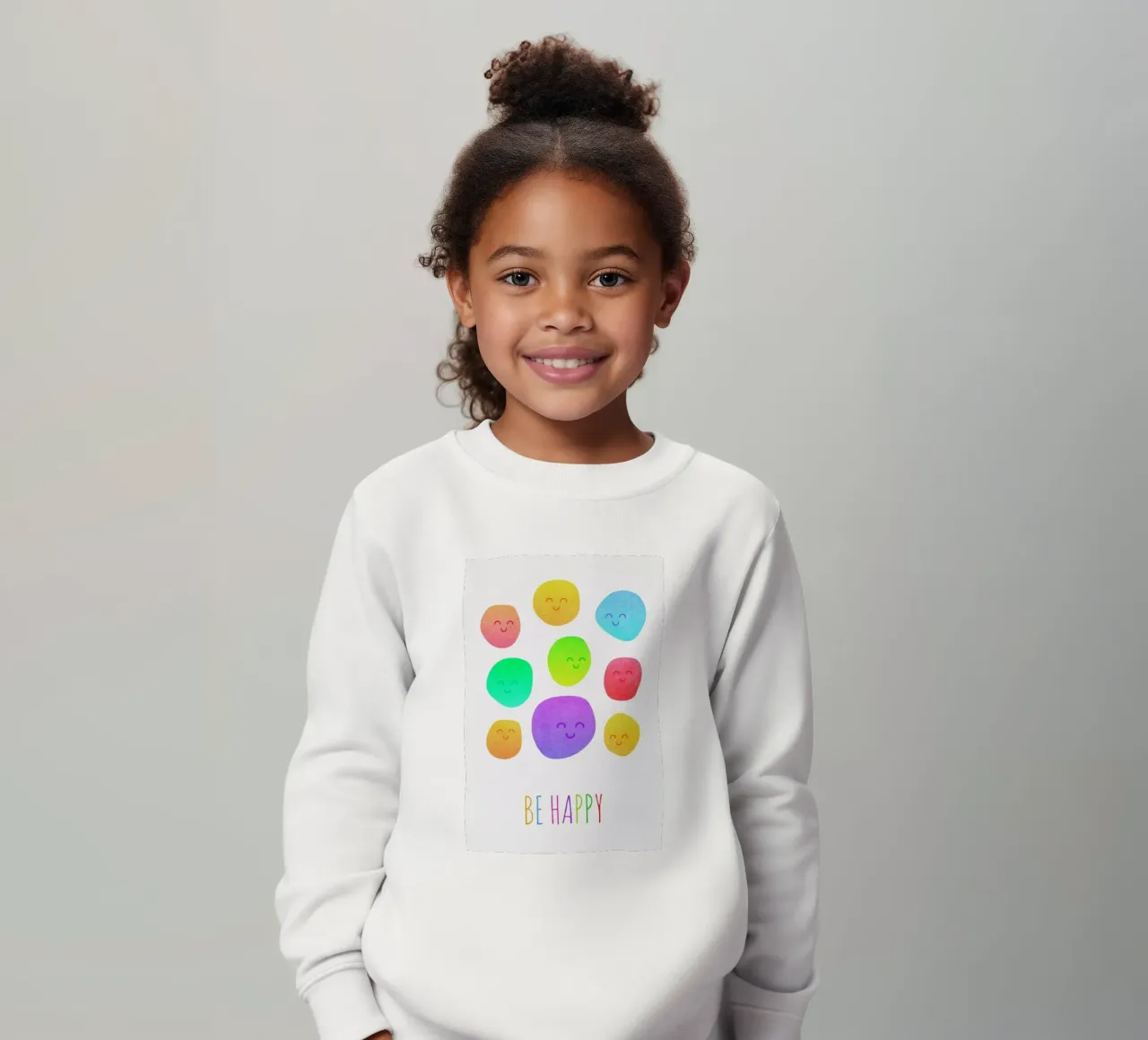 Be Happy felpa bambino da Elisabeth Fredriksson