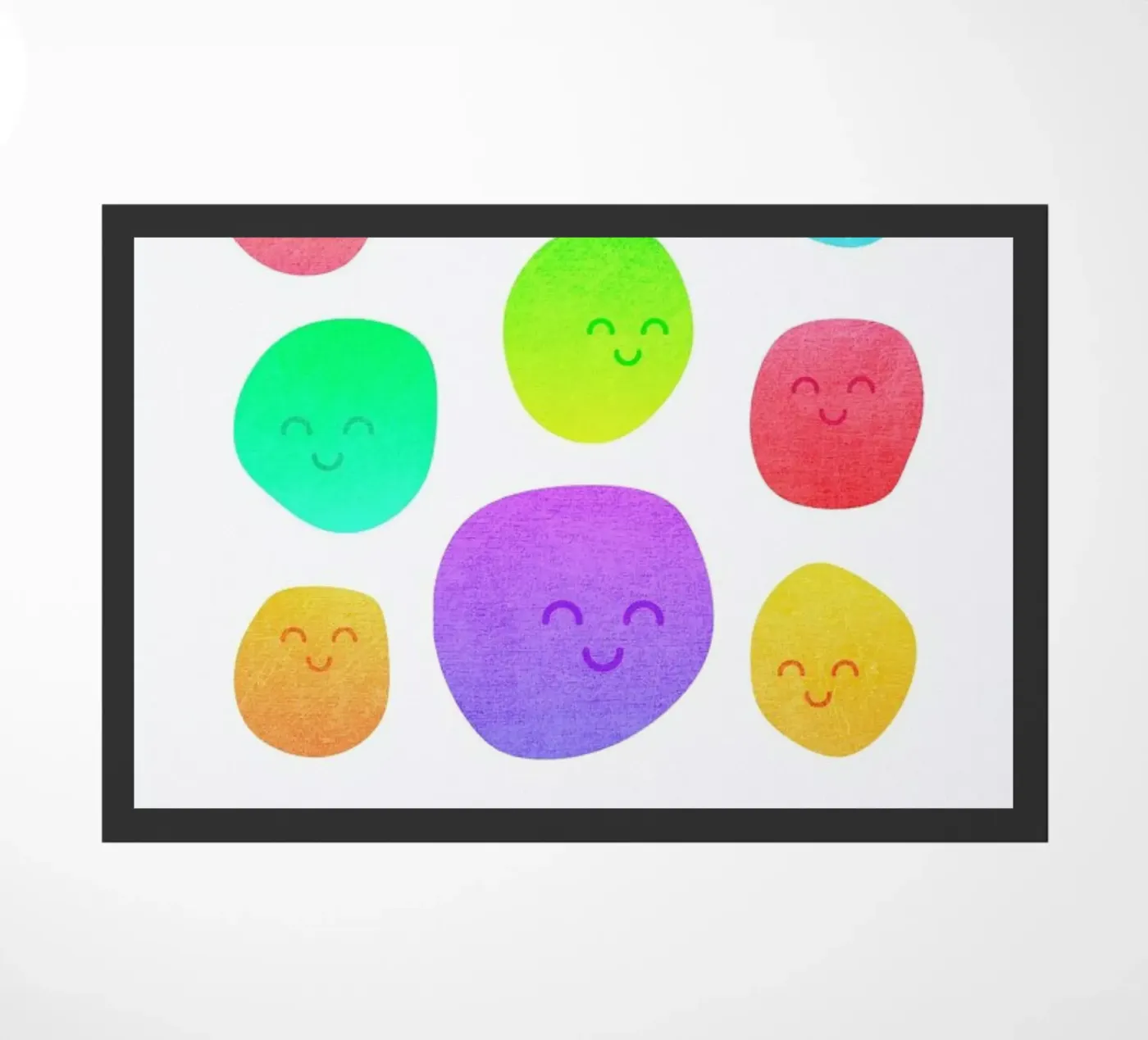 Be Happy doormat by Elisabeth Fredriksson