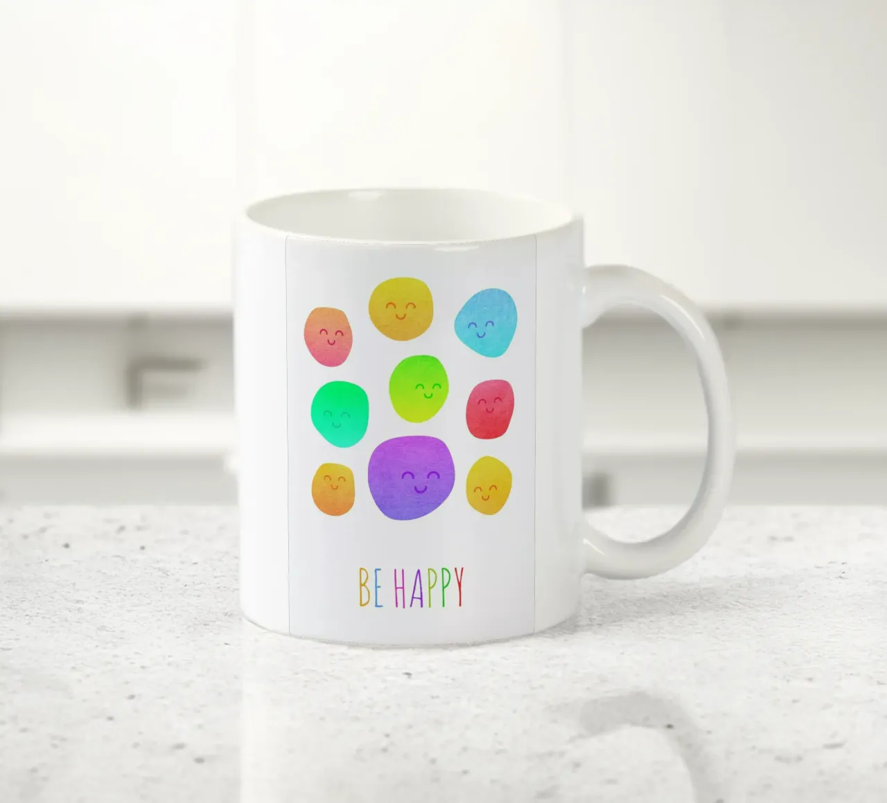 Be Happy tazza in ceramica da Elisabeth Fredriksson