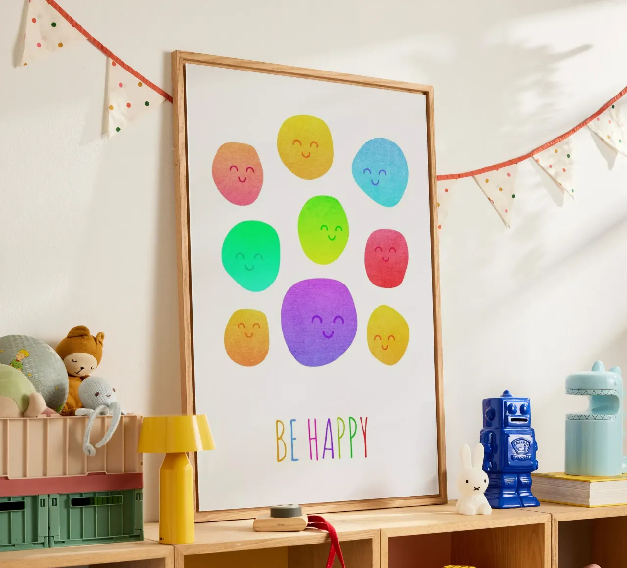 Be Happy plexiglass da Elisabeth Fredriksson