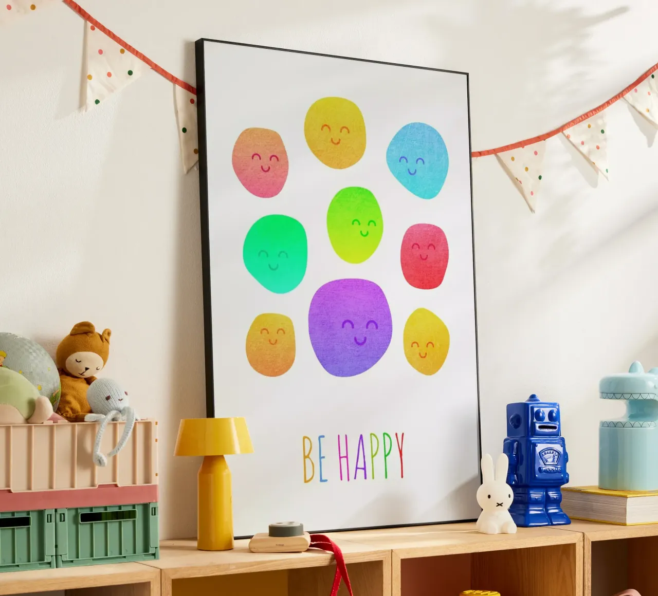 Be Happy alluminio dibond da Elisabeth Fredriksson