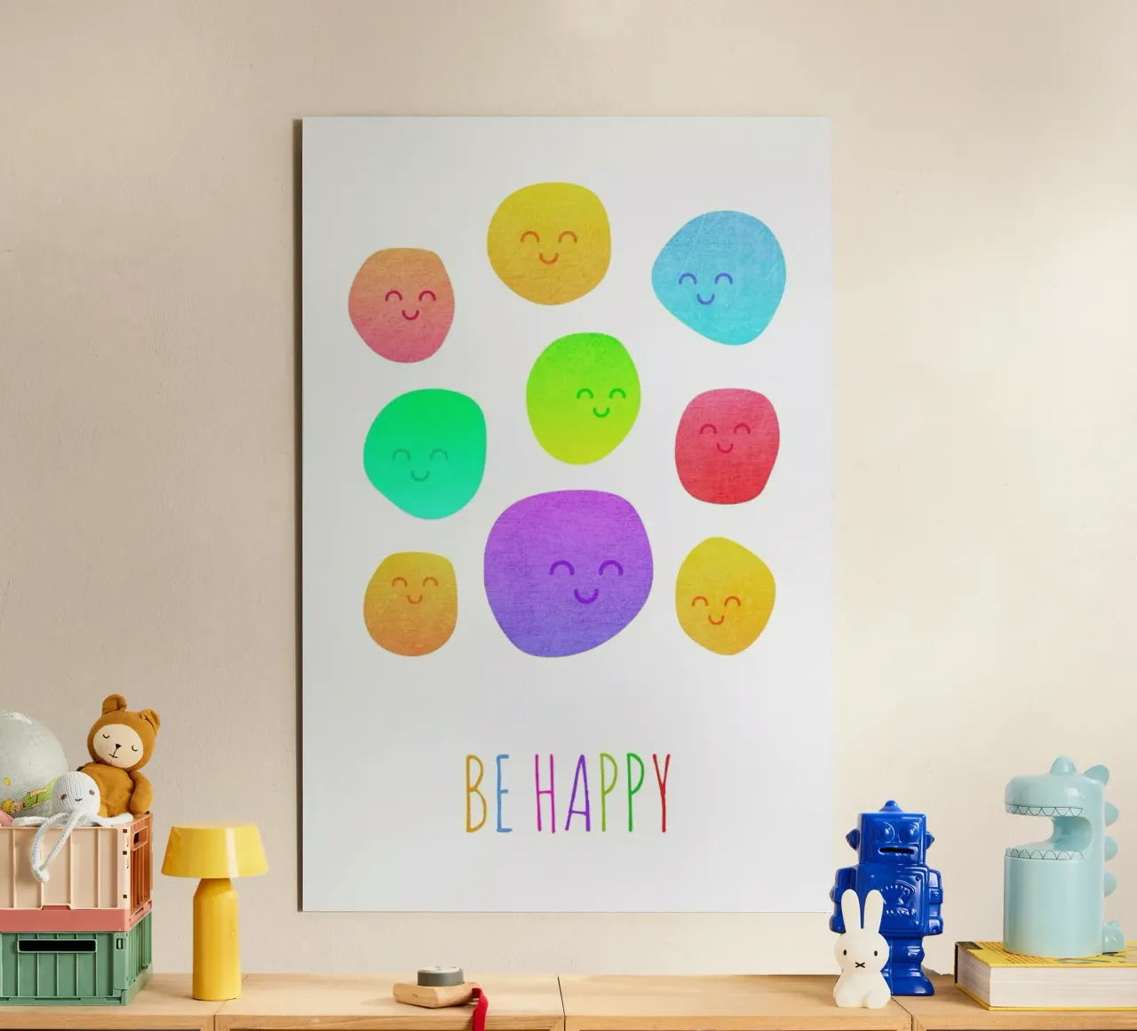 Be Happy alluminio dibond da Elisabeth Fredriksson