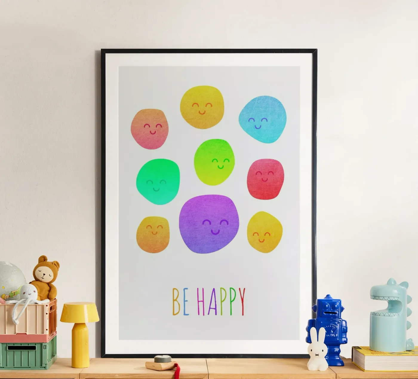 Be Happy poster da Elisabeth Fredriksson