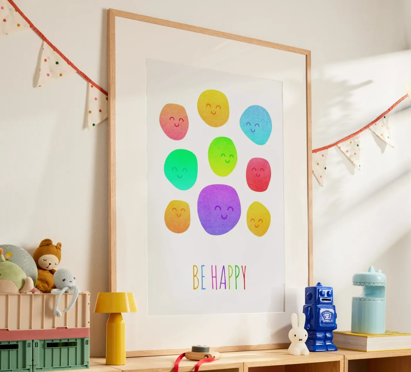 Be Happy poster da Elisabeth Fredriksson