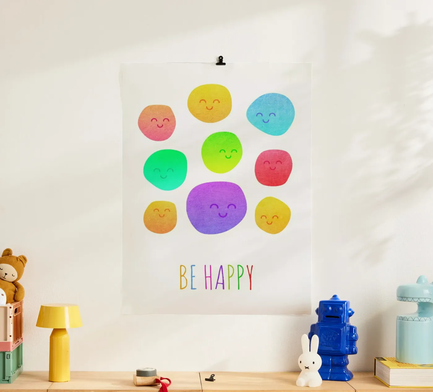 Be Happy poster da Elisabeth Fredriksson