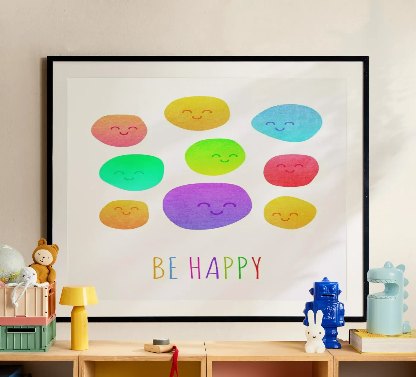 Be Happy poster da Elisabeth Fredriksson