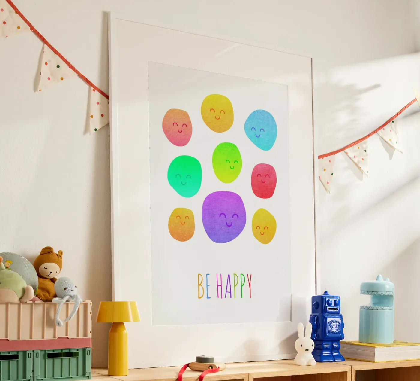 Be Happy poster da Elisabeth Fredriksson