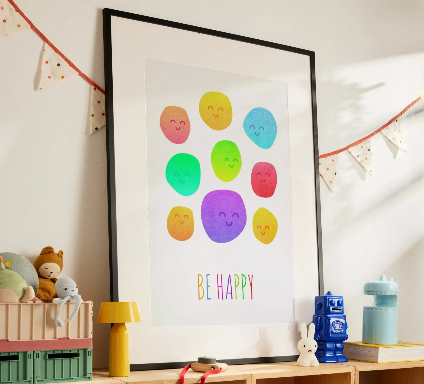 Be Happy poster da Elisabeth Fredriksson