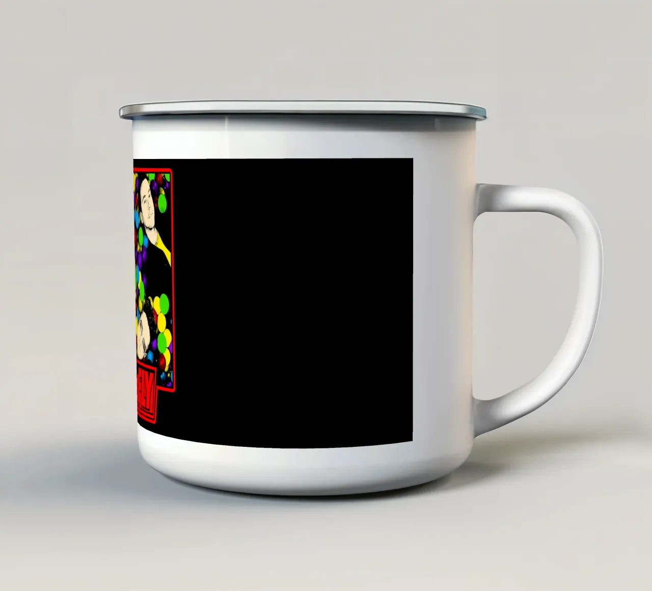 Maglietta classica Colorfull Rock Pop Band tazza in smalto da igoshdesigns