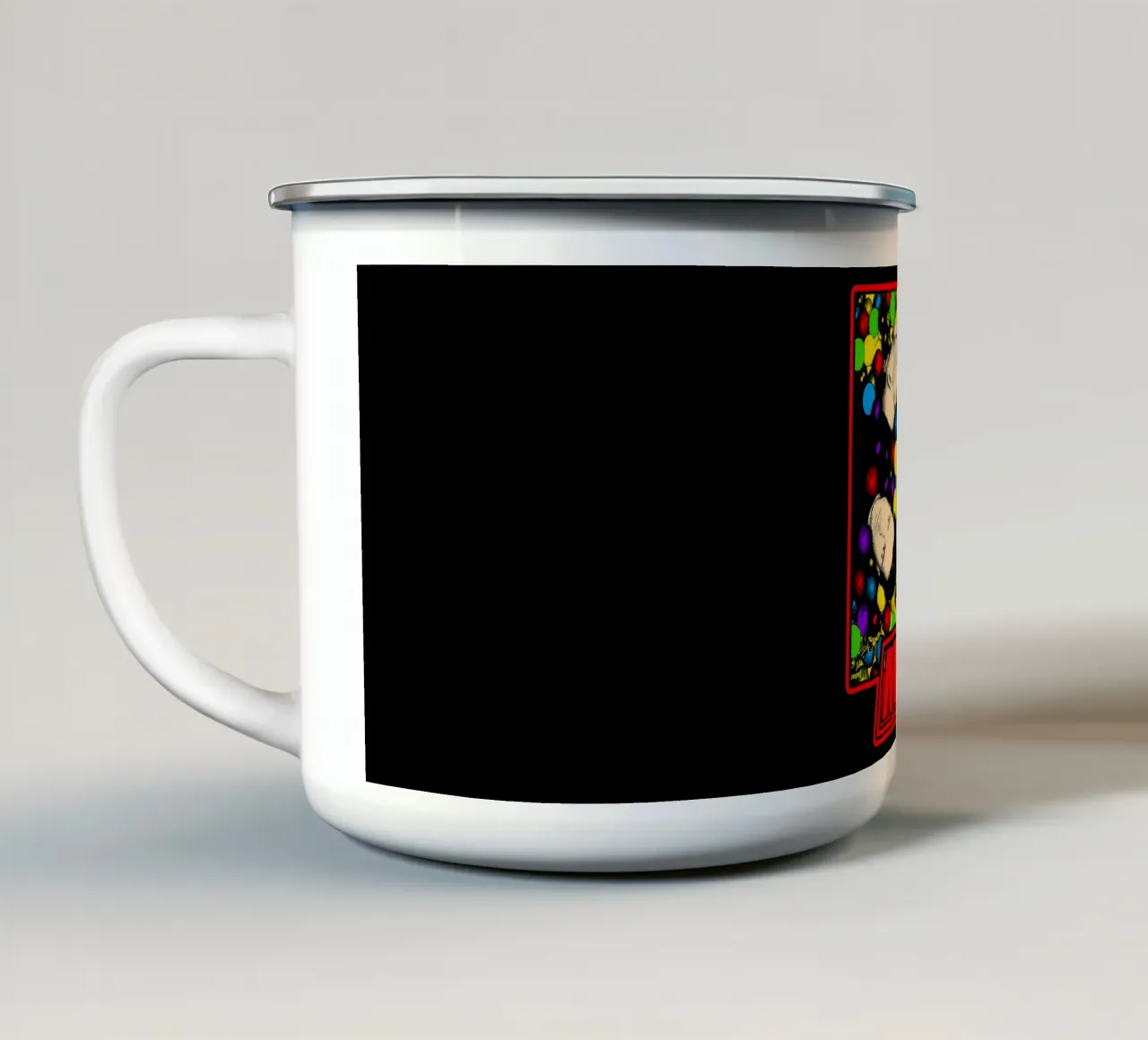 Maglietta classica Colorfull Rock Pop Band tazza in smalto da igoshdesigns