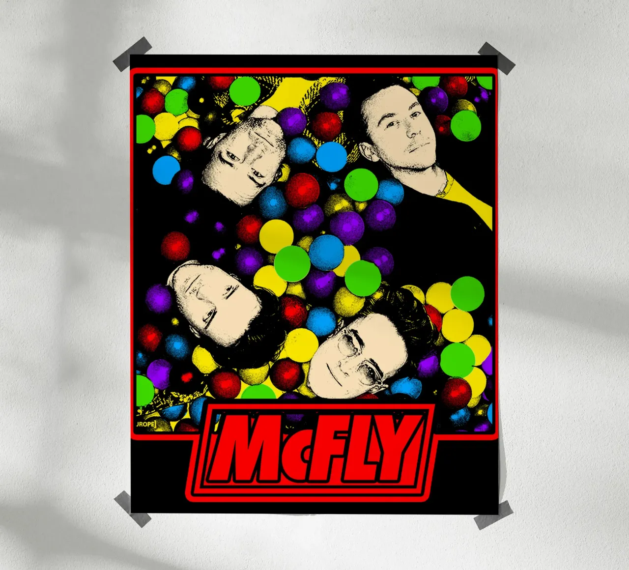 Maglietta classica Colorfull Rock Pop Band poster da igoshdesigns