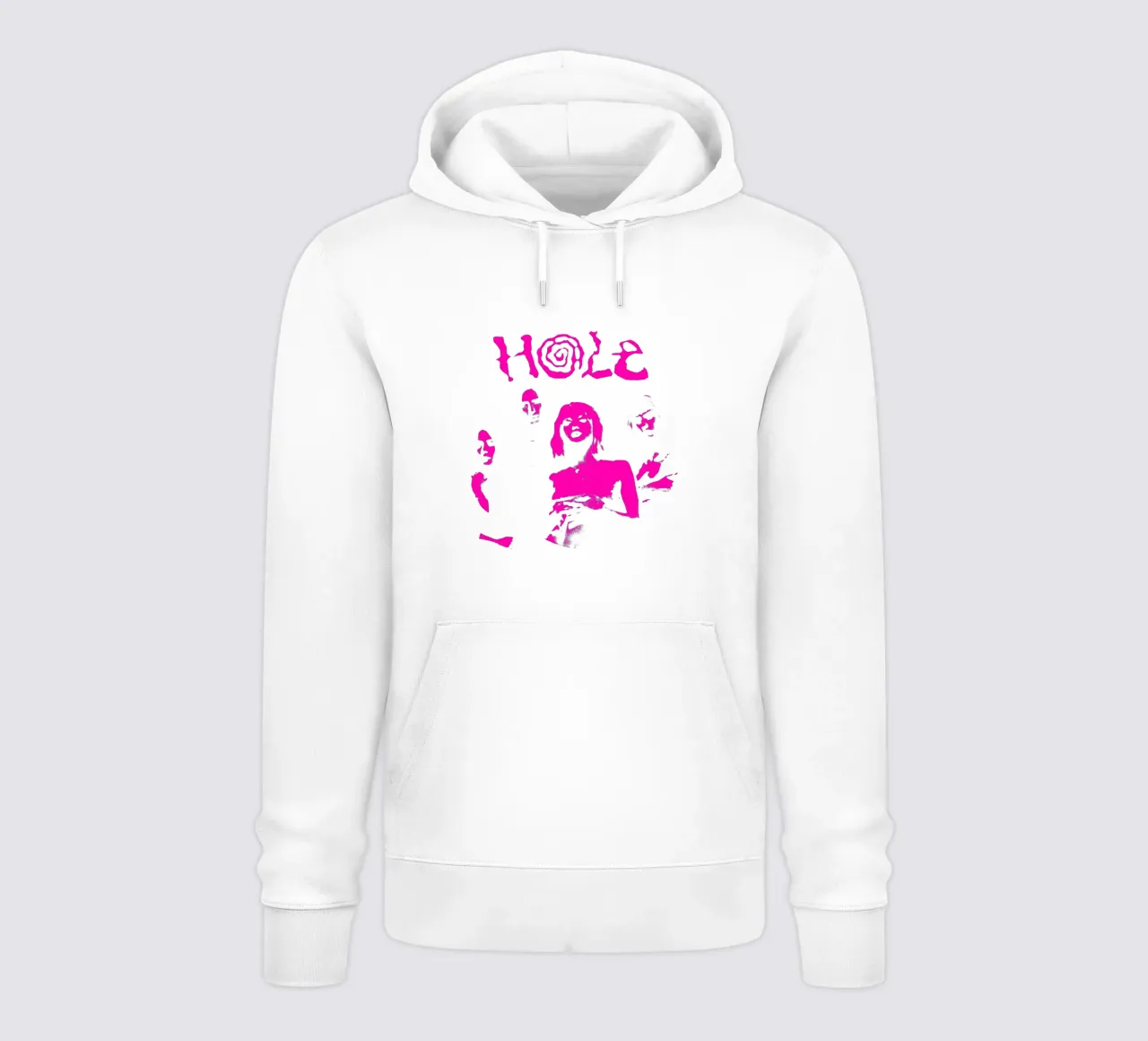Banda rosa Sillhouette Foro felpa con cappuccio da https://www.juniqe.com/uk/shop/Henndraws