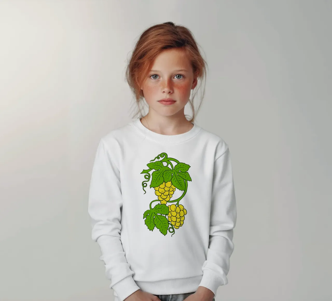 White grapes felpa bambino da TijanaArtStudio88