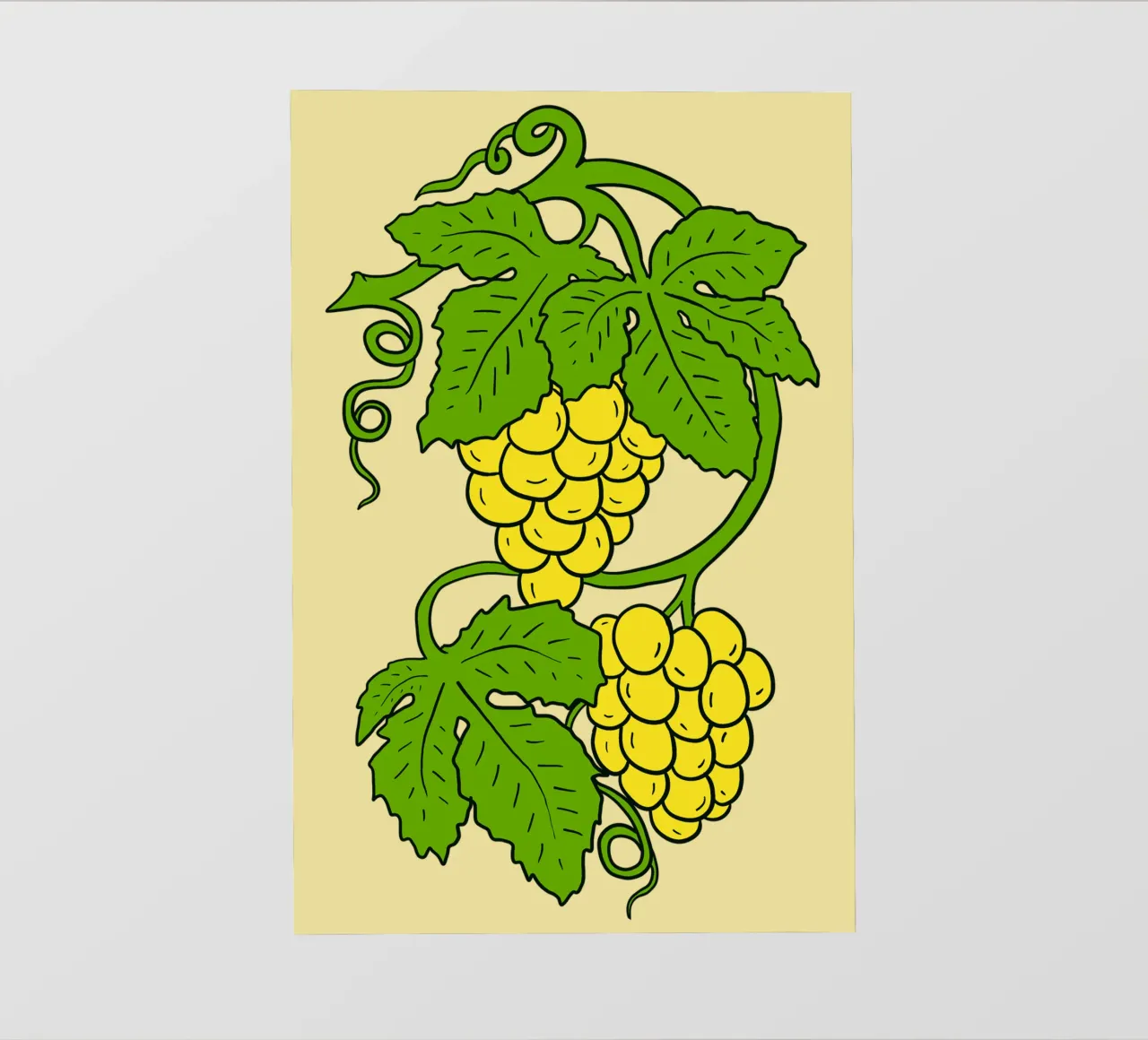White grapes telo in pvc da TijanaArtStudio88