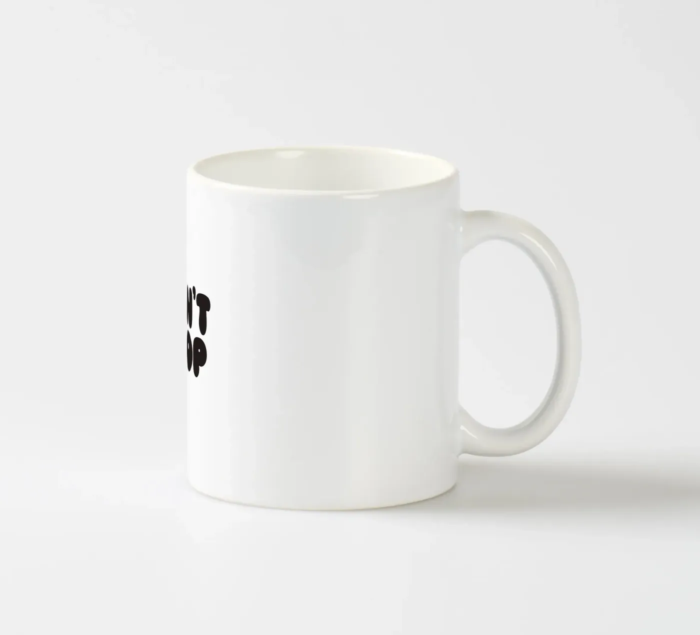 Can't Stop ceramic mug by Verplanungsagentur
