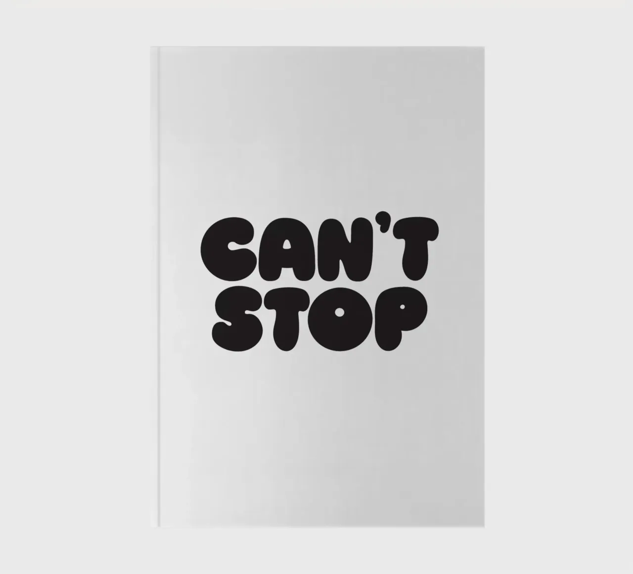 Can't Stop notebook by Verplanungsagentur