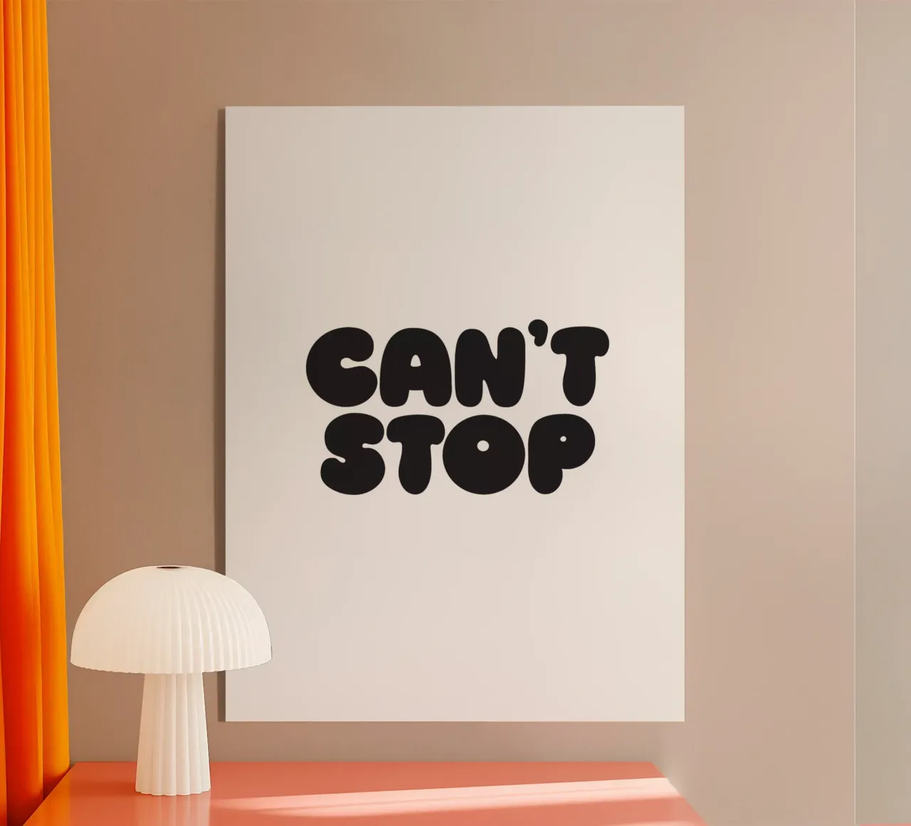 Can't Stop plexiglass da Verplanungsagentur