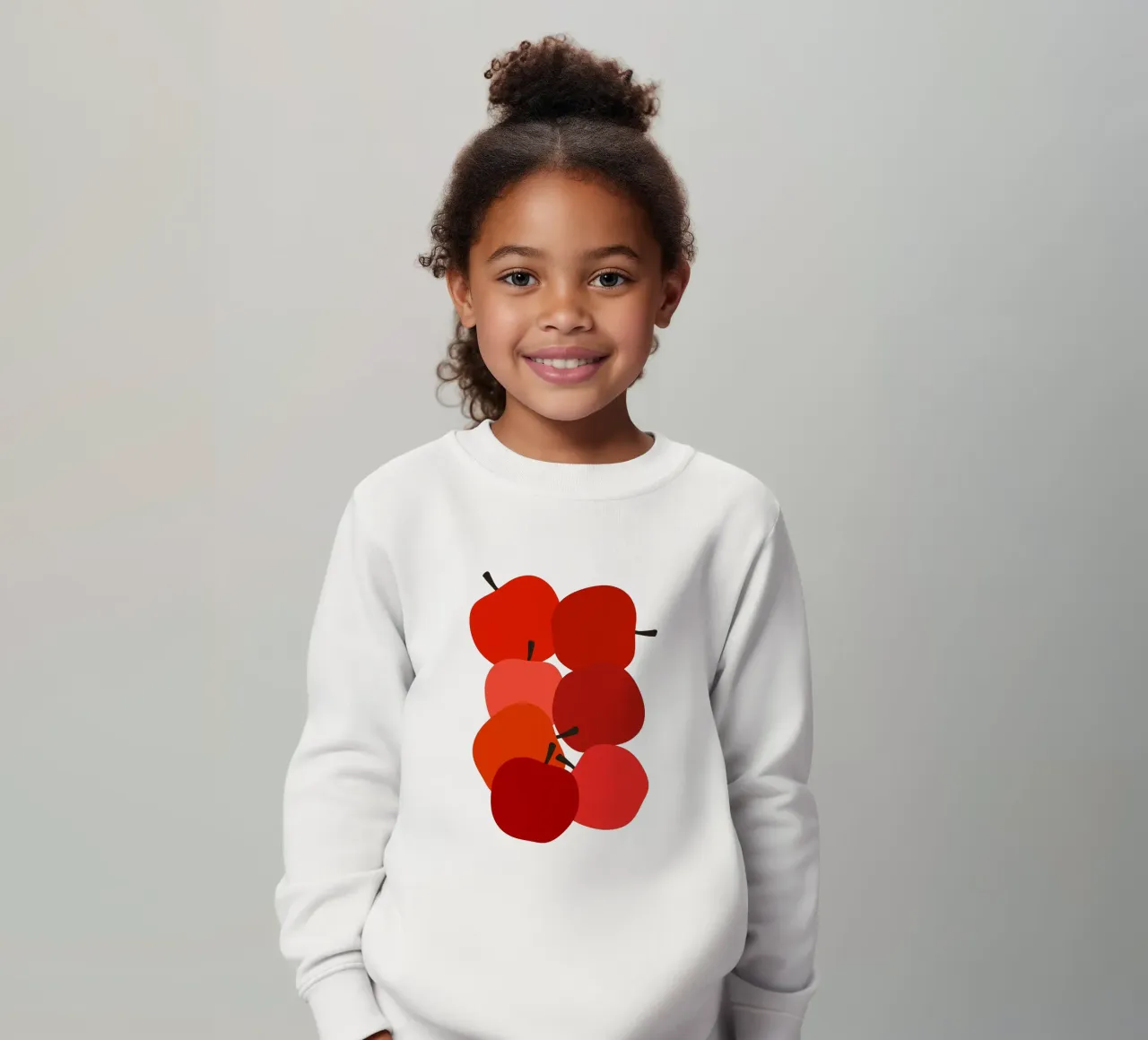 Red apples felpa bambino da TijanaArtStudio88