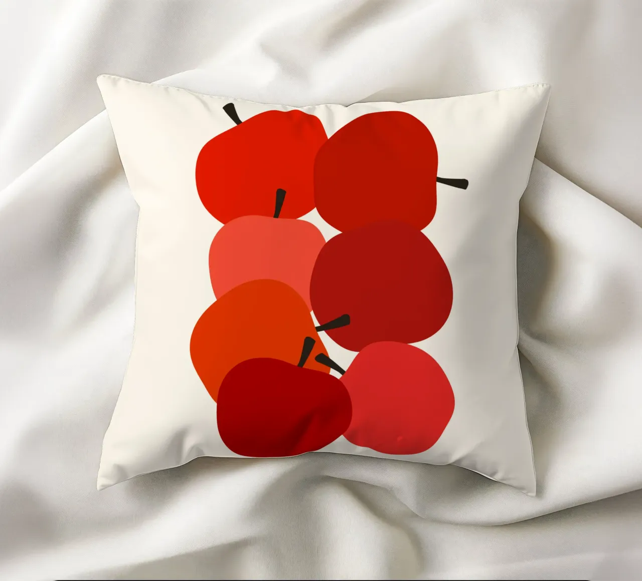 Red apples cuscino da TijanaArtStudio88