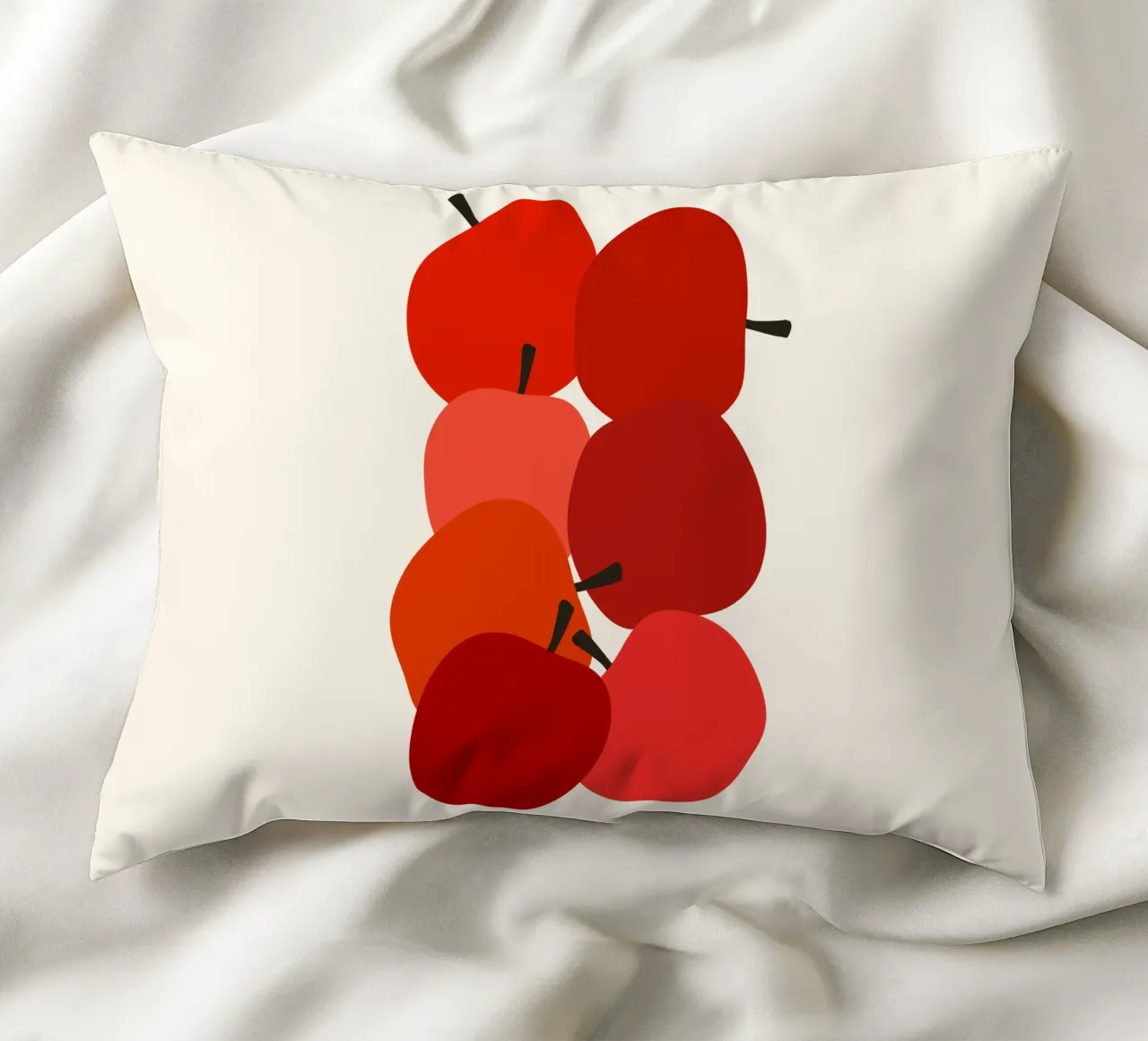 Red apples cuscino da TijanaArtStudio88