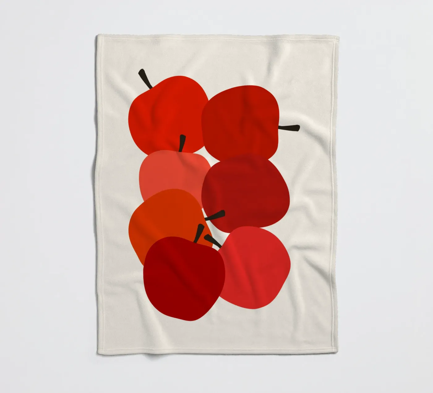 Red apples Fleecedecke von TijanaArtStudio88