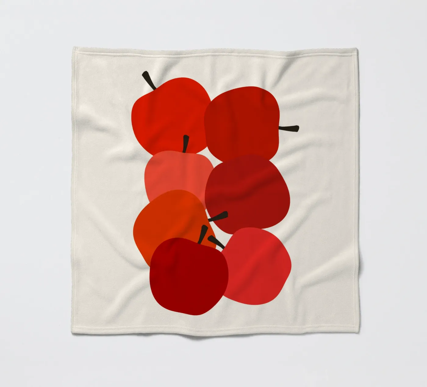 Red apples Fleecedecke von TijanaArtStudio88