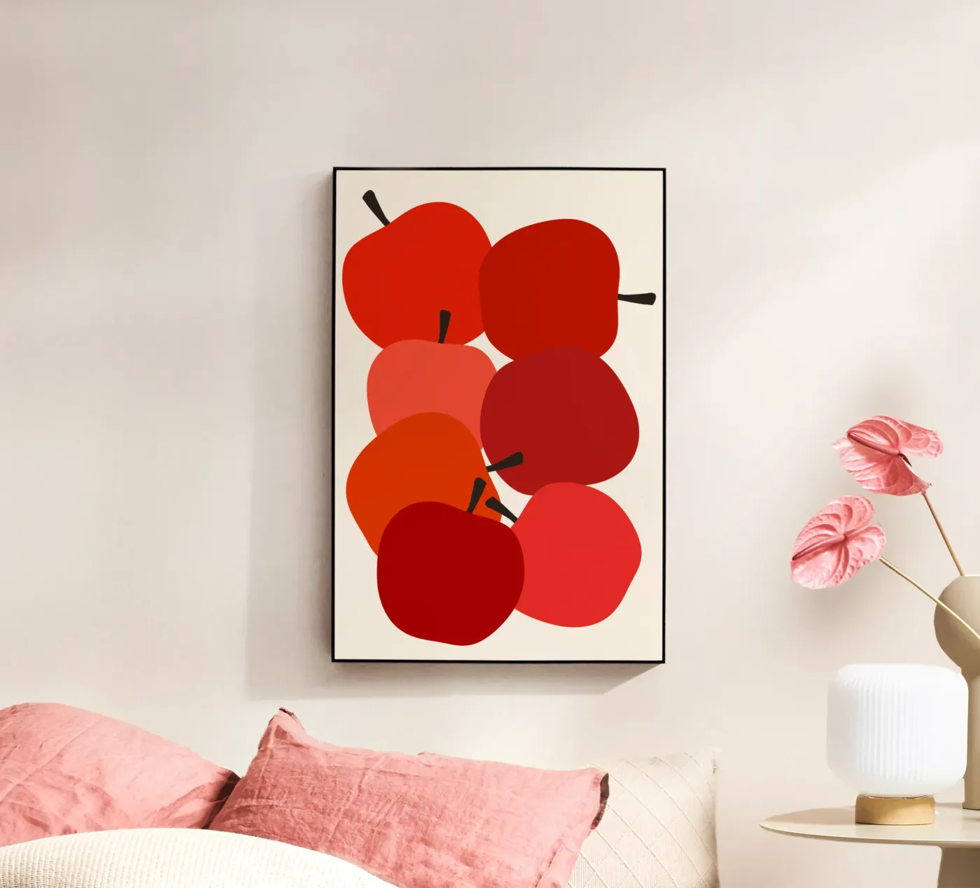 Red apples Acryl-Glas von TijanaArtStudio88