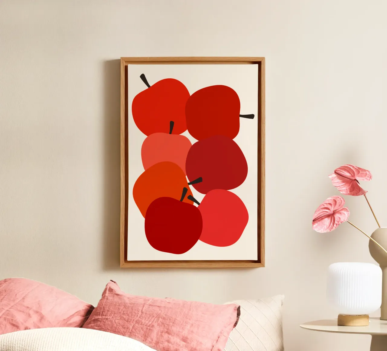 Red apples tela con Cornice a cassetta da TijanaArtStudio88