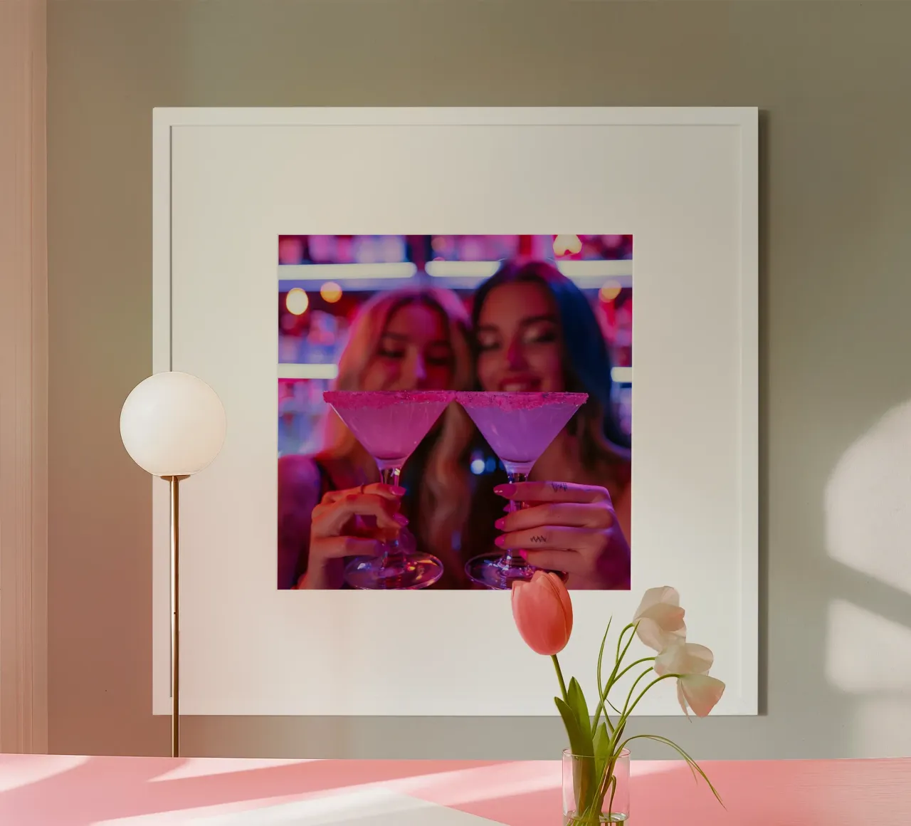 Fard e bolle di sapone poster con telaio in plastica da StillVibe Home