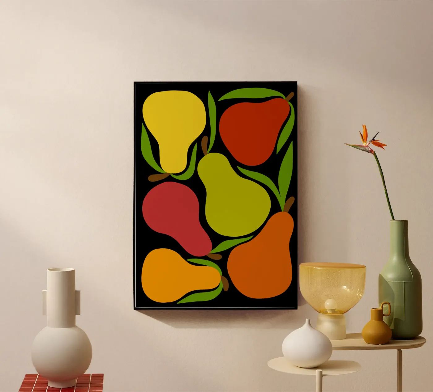 Colorful pears plexiglass da TijanaArtStudio88