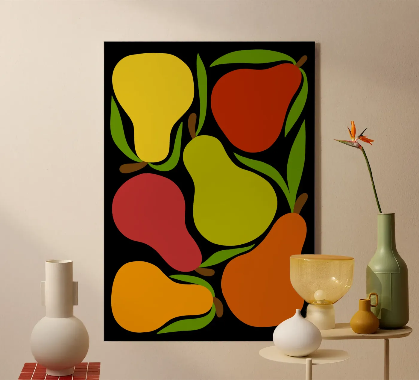 Colorful pears plexiglass da TijanaArtStudio88