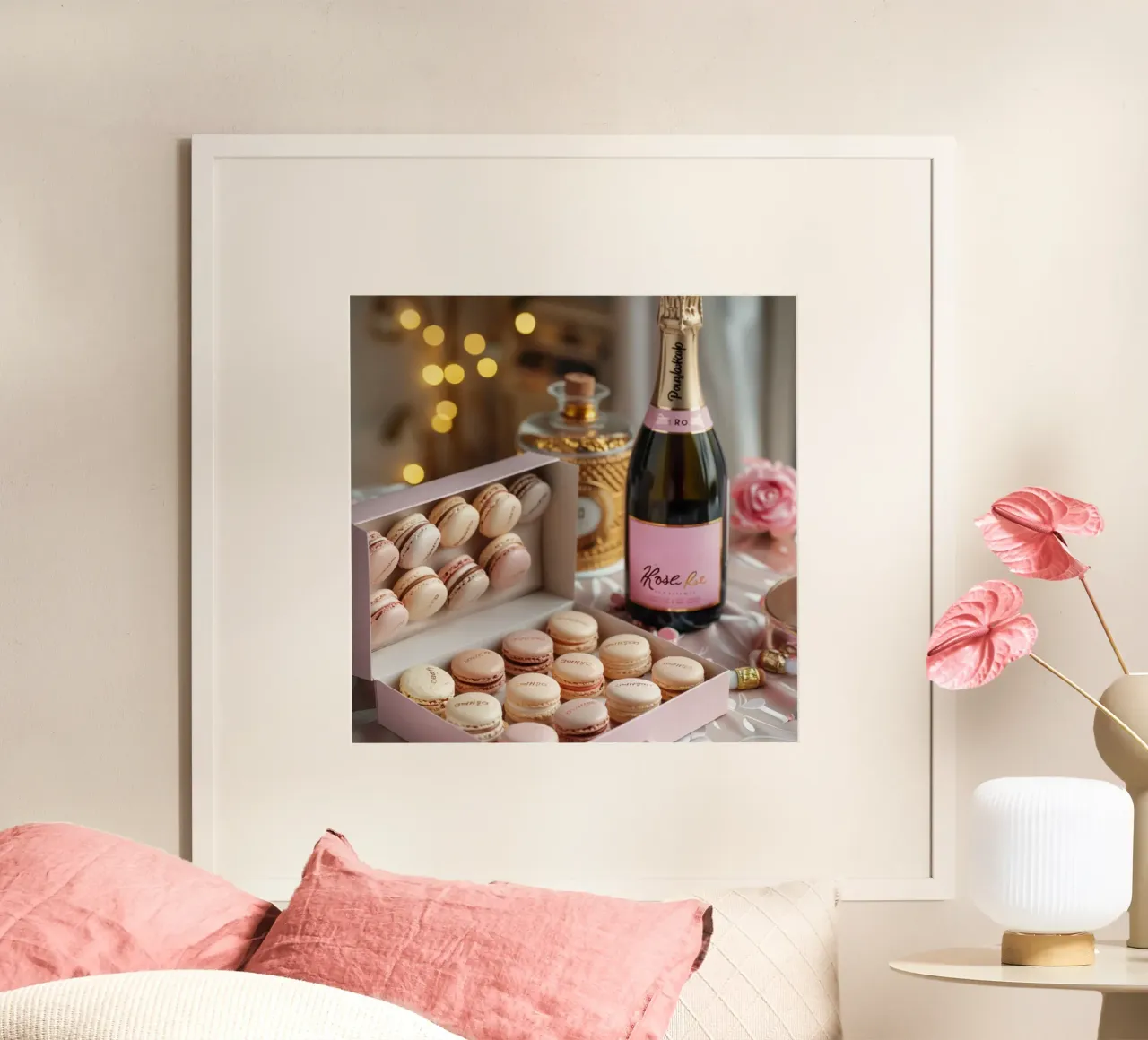 Fard e bolle di sapone poster con telaio in alluminio da StillVibe Home