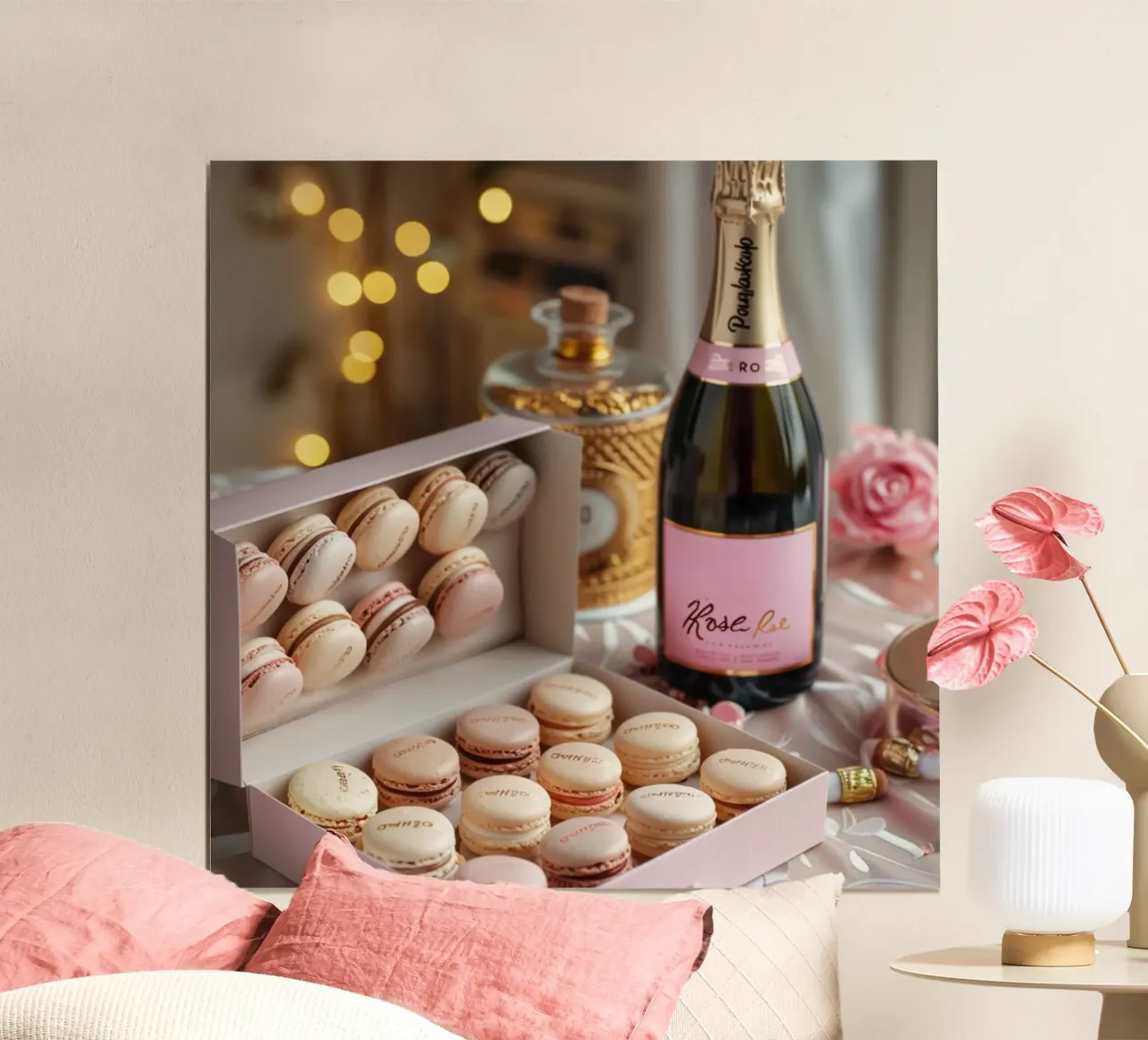 Fard e bolle di sapone poster con telaio in alluminio da StillVibe Home