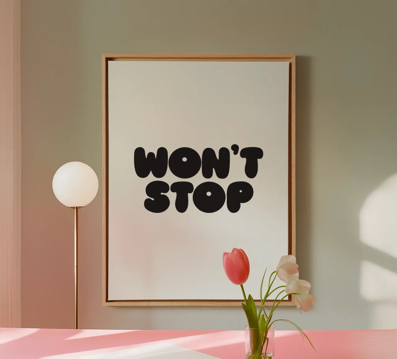 Won't Stop canvas by Verplanungsagentur