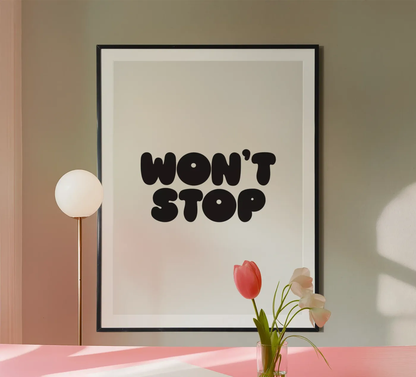 Won't Stop poster by Verplanungsagentur