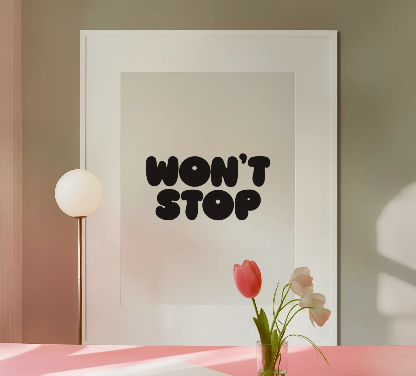 Won't Stop poster by Verplanungsagentur