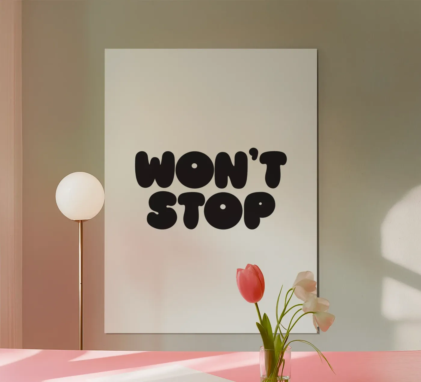 Won't Stop poster by Verplanungsagentur